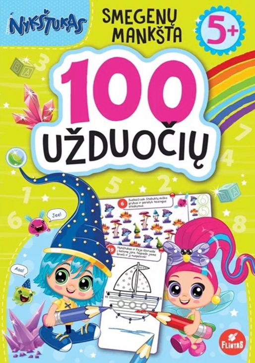 Smegenų mankšta. 100 užduočių su nykštuku 5+
